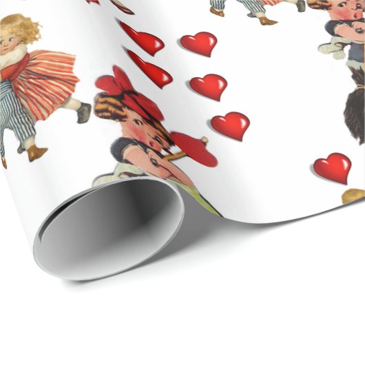Valentinstag Wrapping Paper Geschenkpapier (Rolleneckpunkt)