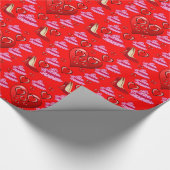 Valentinstag Wrapping Paper Geschenkpapier (Ecke)