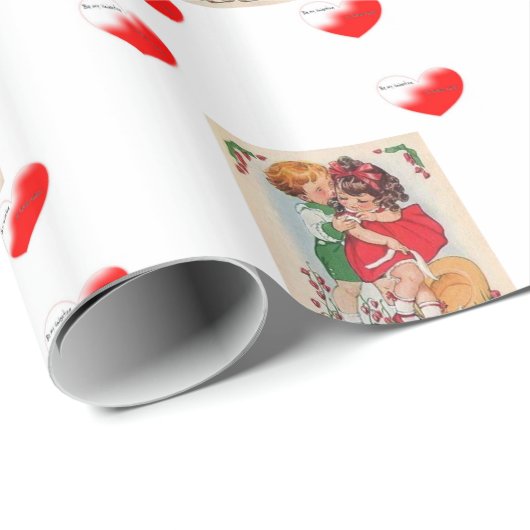 Valentinstag Wrapping Paper Geschenkpapier (Rolleneckpunkt)