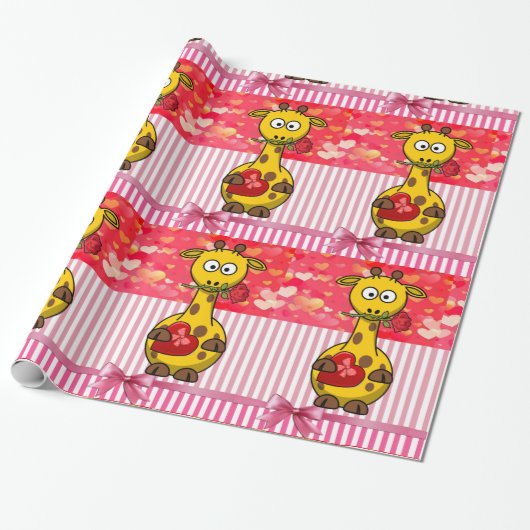 Valentinstag Wrapping Paper Geschenkpapier (Ungerollt)