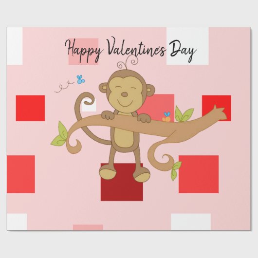 Valentinstag Wrapping Paper Geschenkpapier (Flach)