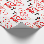 Valentinstag Wrapping Paper Geschenkpapier (Ecke)