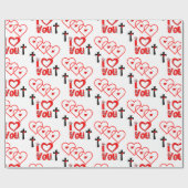 Valentinstag Wrapping Paper Geschenkpapier (Flach)