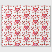 Valentinstag Wrapping Paper Geschenkpapier (Flach)