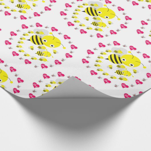 Valentinstag Wrapping Paper Hummelmäuse Geschenkpapier (Ecke)
