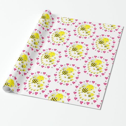 Valentinstag Wrapping Paper Hummelmäuse Geschenkpapier (Ungerollt)