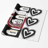 Valentinstag Wrapping Paper Lächeln Liebe Geschenkpapier (Ungerollt)