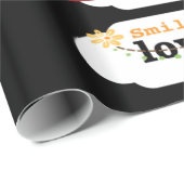 Valentinstag Wrapping Paper Lächeln Liebe Geschenkpapier (Rolleneckpunkt)