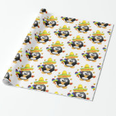 Valentinstag Wrapping Paper Pinguin Sombrero Geschenkpapier (Ungerollt)