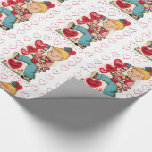 Valentinstag Wrapping Paper Vintag Geschenkpapier (Ecke)