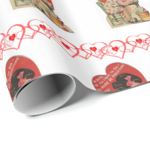 Valentinstag Wrapping Paper Vintag Geschenkpapier