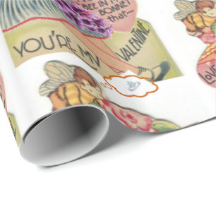Valentinstag Wrapping Paper Vintag Geschenkpapier