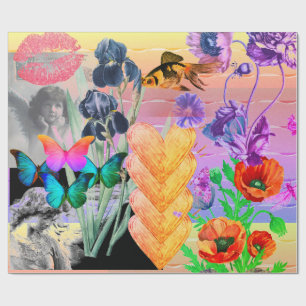 Valentinstag-WRAPPING-PAPIER ORIGINALE FARBE Geschenkpapier