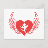 Valentinstag wünschen postkarte (Vorderseite)