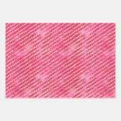 Valentinstag X und O Geschenkpapier Set (Vorderseite)