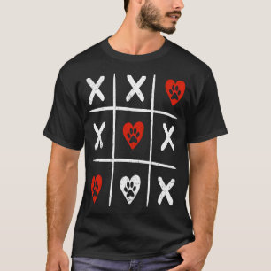 Valentinstag Xo Spiel Niedliches Herz für Cat Girl T-Shirt