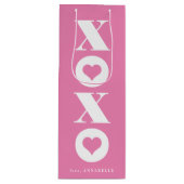Valentinstag XOXO Geschenktüte Für Weinflaschen (Vorderseite)