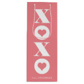 Valentinstag XOXO Geschenktüte Für Weinflaschen (Vorderseite)