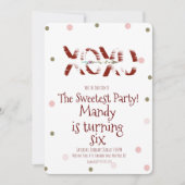 Valentinstag XOXO Hugs Kisses Confetti Party Einladung (Vorderseite)