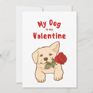 Valentinstag XOXO Süße Haustier Welpe Hund Foto Fe Feiertagskarte