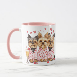 Valentinstag Yorkie Dogs Tasse