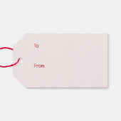 Valentinstag Yorkshire Terrier Dogs Geschenkanhänger (Rückseite Horizontal)