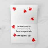 Valentinstag "You Complete me" Karte (Innenseite)