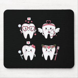 Valentinstag Zahnarzt Zahn Lustig Zahnmedizin Frau Mousepad