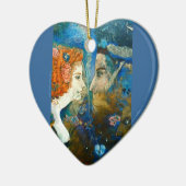 Valentinstag-Zeichen Keramikornament (Links)