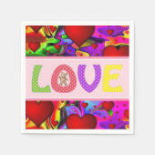 Valentinstag Zeitung Napkins, Liebe Serviette (Vorderseite)