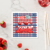 Valentinstag Zeitung Napkins, Liebe Serviette (Beispiel)