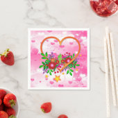 Valentinstag Zeitung Napkins Serviette (Beispiel)