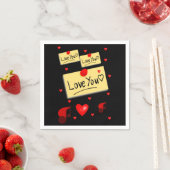 Valentinstag Zeitung Napkins Serviette (Beispiel)