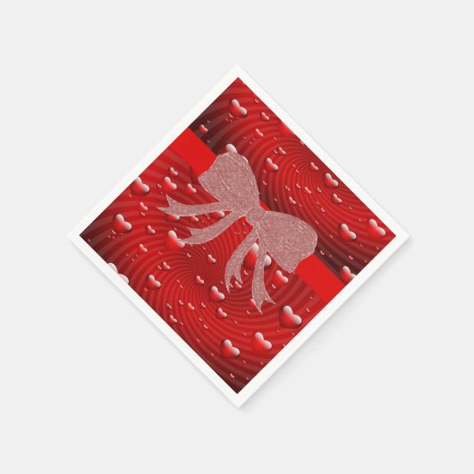 Valentinstag Zeitung Napkins Serviette (Ecke)