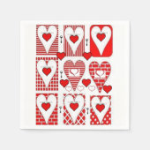 Valentinstag Zeitung Napkins Serviette (Vorderseite)
