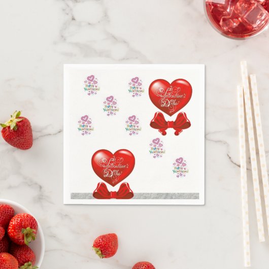 Valentinstag Zeitung Napkins Serviette (Beispiel)