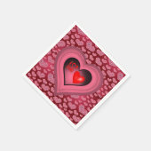 Valentinstag Zeitung Napkins Serviette (Ecke)