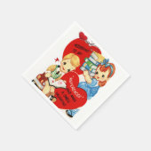 Valentinstag Zeitung Napkins Serviette (Ecke)