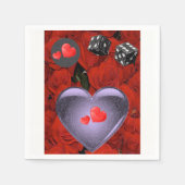 Valentinstag Zeitung Napkins Serviette (Vorderseite)