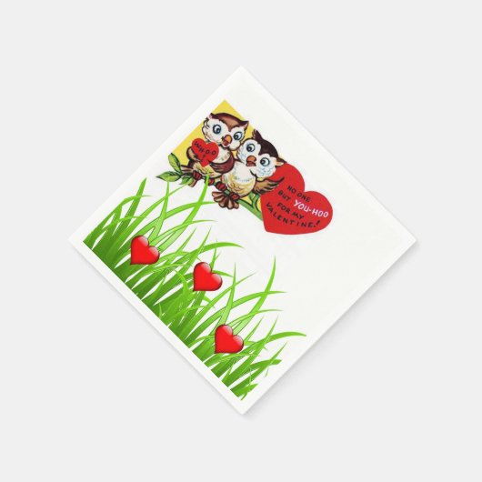 Valentinstag Zeitung Napkins Serviette (Ecke)