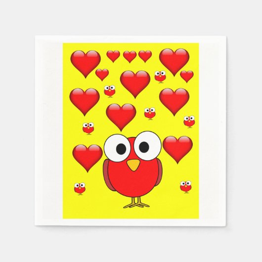 Valentinstag Zeitung Napkins Serviette (Vorderseite)