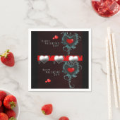 Valentinstag Zeitung Napkins Serviette (Beispiel)