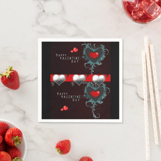 Valentinstag Zeitung Napkins Serviette (Beispiel)