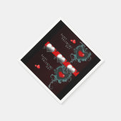 Valentinstag Zeitung Napkins Serviette (Ecke)