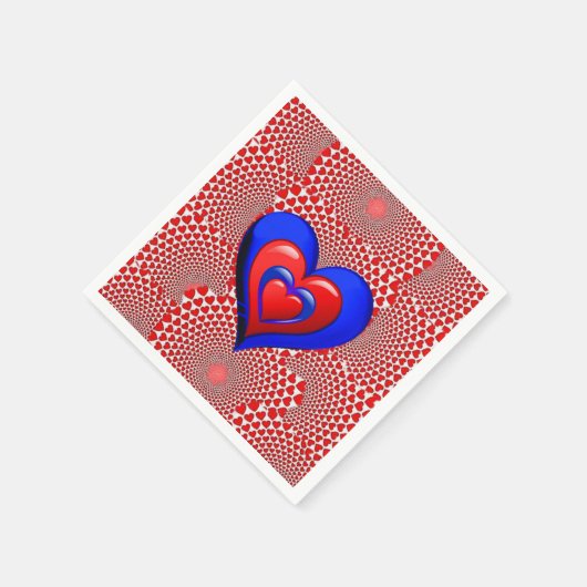 Valentinstag Zeitung Napkins Serviette (Ecke)