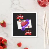 Valentinstag Zeitung Napkins Serviette (Beispiel)