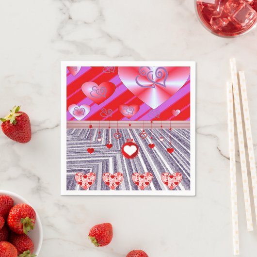 Valentinstag Zeitung Napkins Serviette (Beispiel)