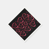 Valentinstag Zeitung Napkins Serviette (Ecke)