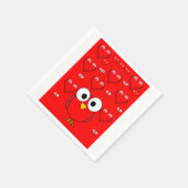 Valentinstag Zeitung Napkins Serviette (Ecke)