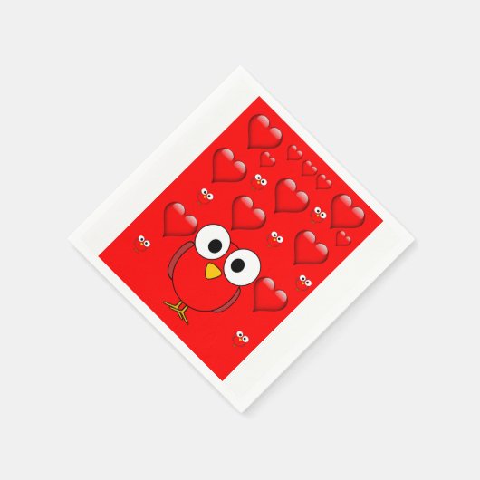 Valentinstag Zeitung Napkins Serviette (Ecke)